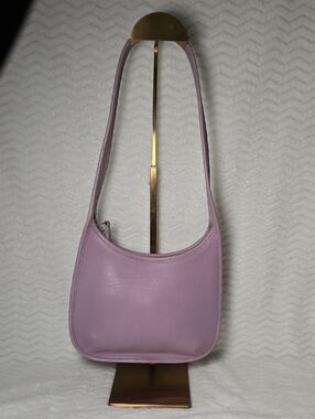 Coach 9020 Mini Vintage Lavender Ergo Leather  Shoulder Hobo Bag Rare